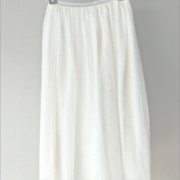 NEW: Ladies Girly Party Ivory Sheer w/Colorful Sparkly Confetti Tulle Skirt - Picture 8 of 16